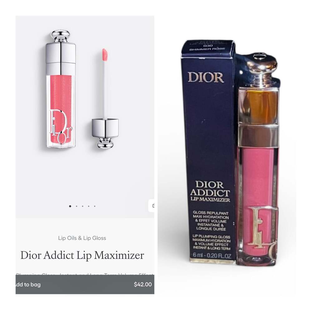 Dior Addict Lip Maximizer Plumping Gloss - 030 Shimmer Rose. NIB! MSRP$42